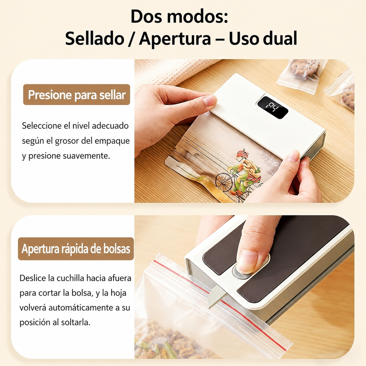 Sellador de bolsas